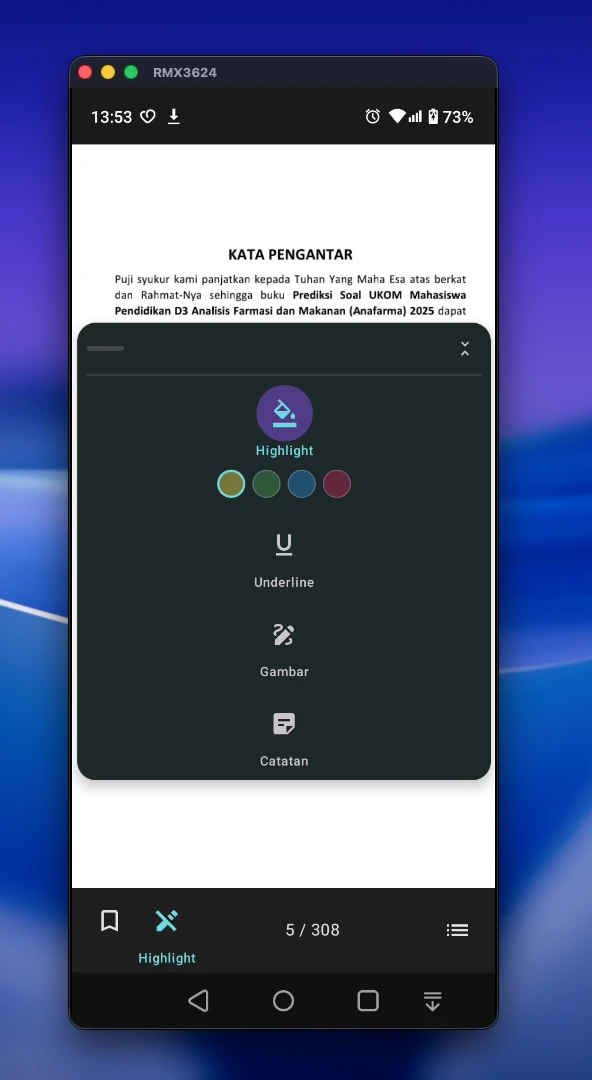 PDF Reader - Annotation Tools Panel